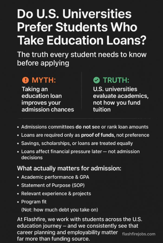 Do US Universities Prefer Students Who Take Education Loans? The Truth Students Need to Know